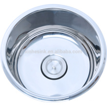 Utility Stainless Steel Round or Oval bowl Sink for bathroom and Lavatory